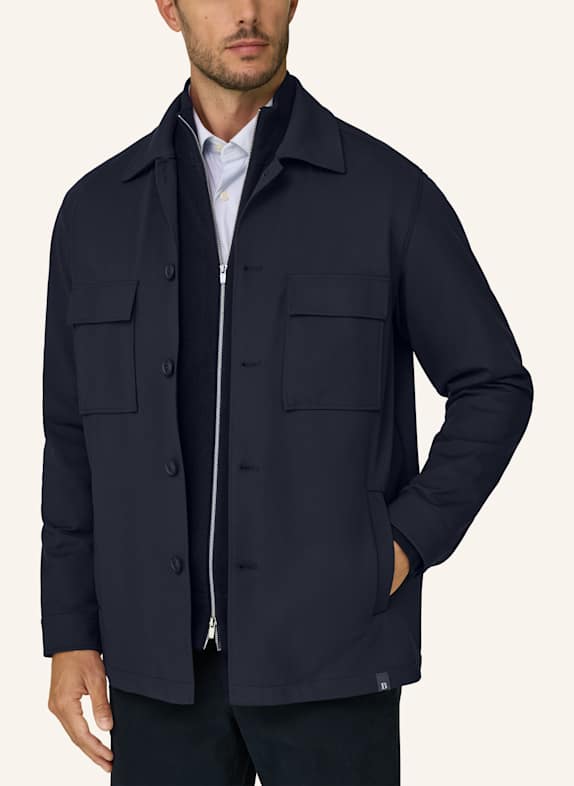 BOGGI MILANO Overjas DONKERBLAUW