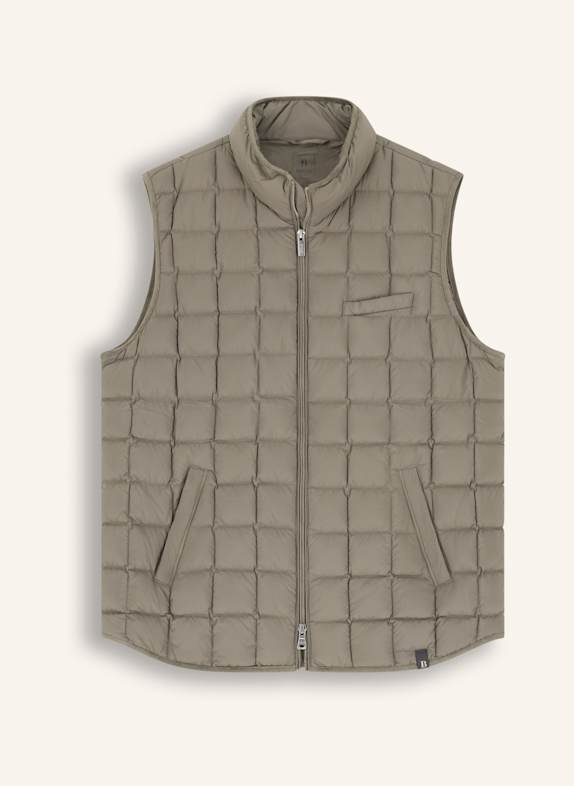 BOGGI MILANO Daunenweste aus Cashmere GRAU