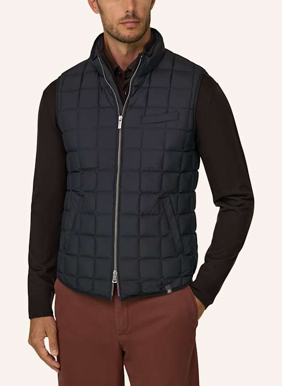 BOGGI MILANO Donsvest van kasjmier BLAUW