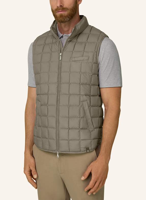 BOGGI MILANO Donsvest van kasjmier GRIJS
