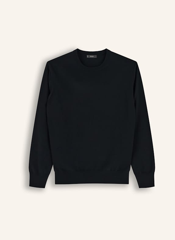 BOGGI MILANO Cashmere turtleneck sweater BLACK