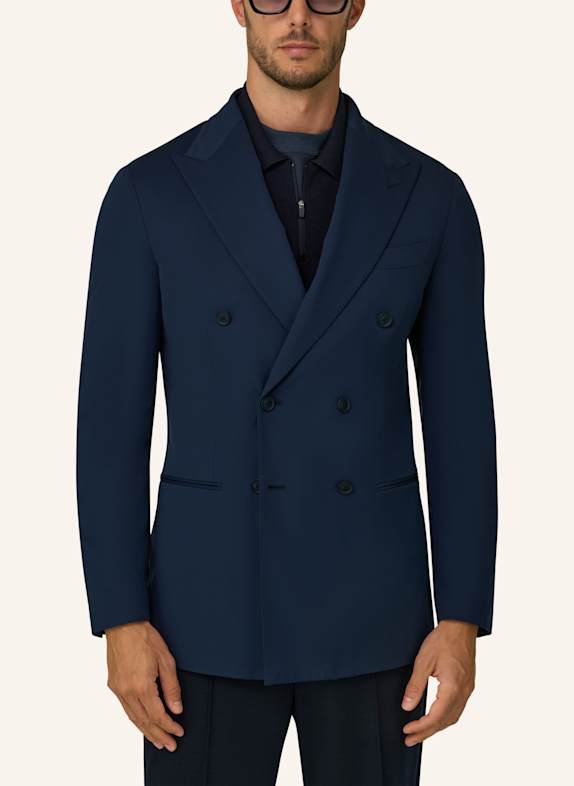BOGGI MILANO Sweatjasje DONKERBLAUW