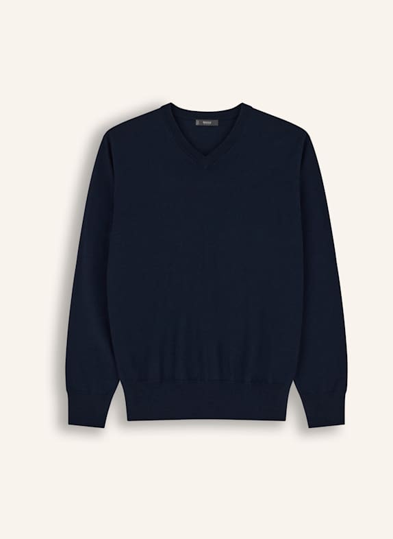 BOGGI MILANO Cashmere turtleneck sweater BLUE