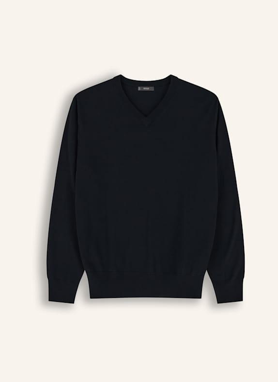 BOGGI MILANO Cashmere turtleneck sweater BLACK