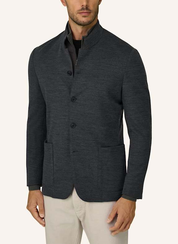 BOGGI MILANO Sweatjasje DONKERGRIJS