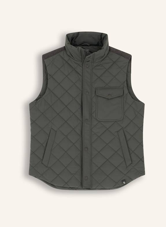 BOGGI MILANO Daunenweste aus Cashmere GRÜN