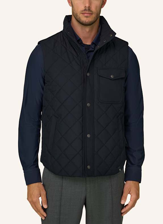BOGGI MILANO Donsvest van kasjmier BLAUW