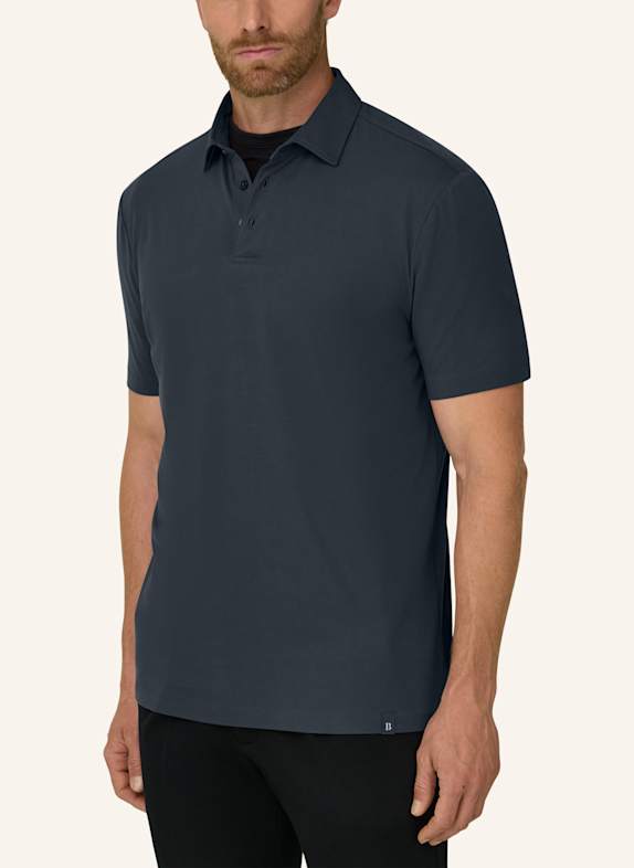 BOGGI MILANO poloshirt DONKERGROEN