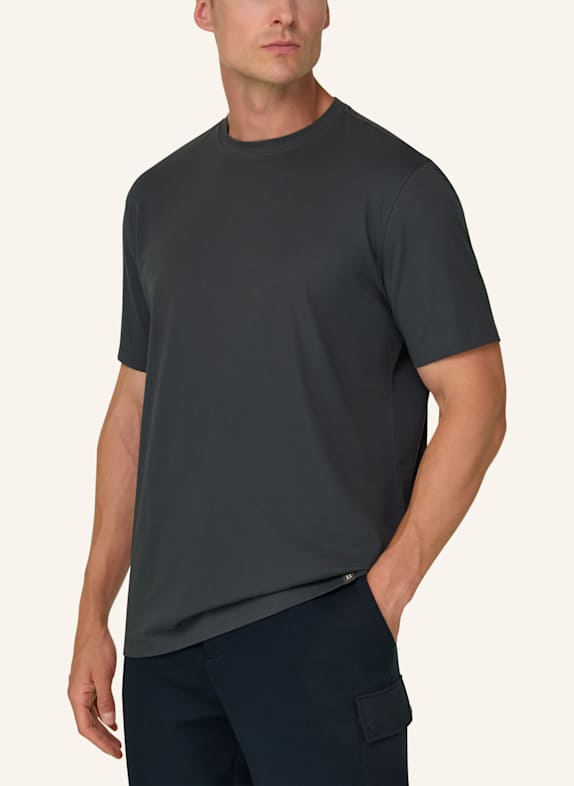 BOGGI MILANO T-shirt DONKERGROEN