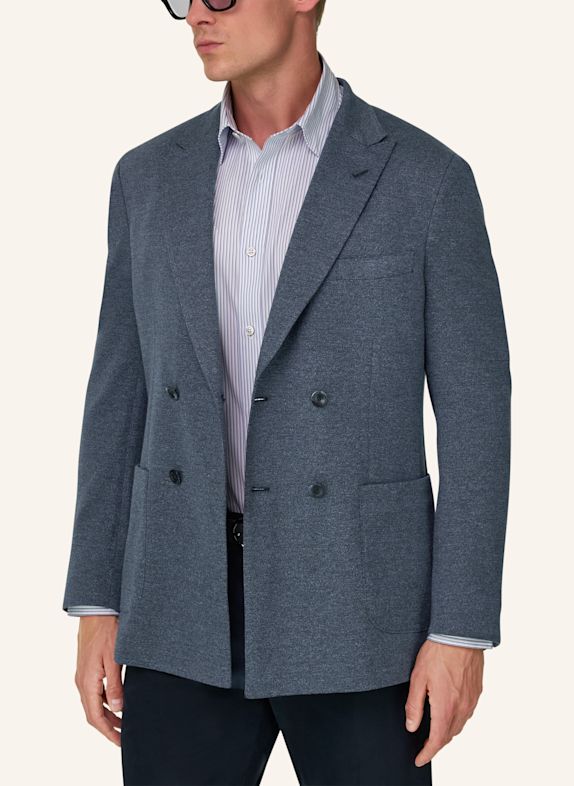 BOGGI MILANO Sweat-Colbert BLAUW