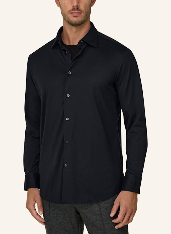 BOGGI MILANO Regular-Fit Jersey Shirt BLACK