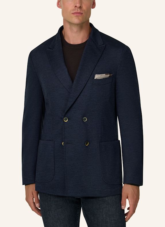 BOGGI MILANO Sweatshirt-Style Blazer DARK BLUE