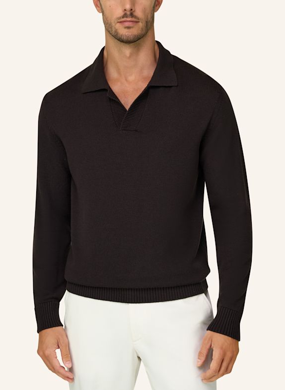 BOGGI MILANO Sweater DARK BROWN