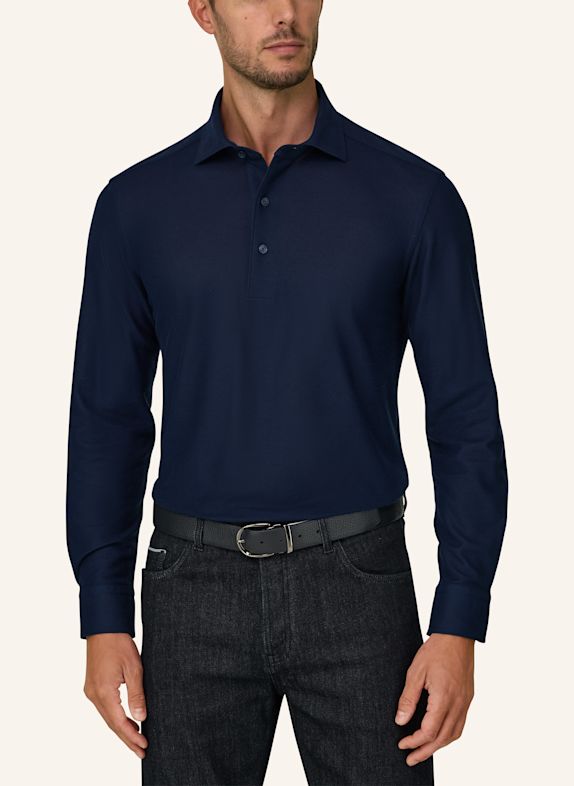 BOGGI MILANO Poloshirt DUNKELBLAU