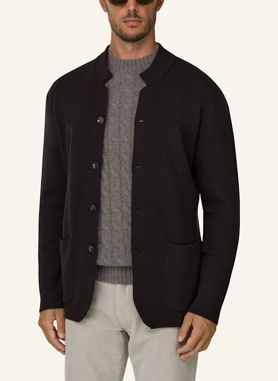BOGGI MILANO Vest MARRON FONCÉ