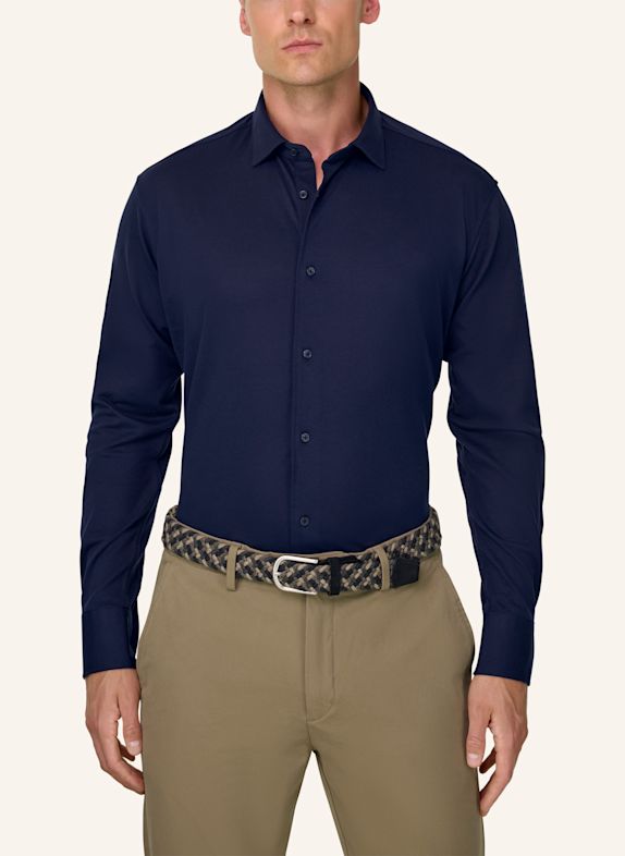 BOGGI MILANO Regular-Fit Jersey Shirt BLUE