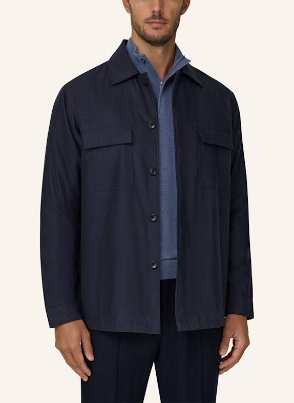 BOGGI MILANO Overshirt BLAU
