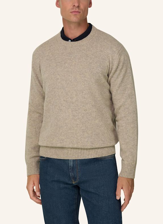 BOGGI MILANO Pullover BRAUN
