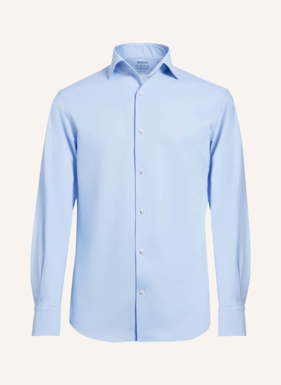 BOGGI MILANO Jersey-Polohemd Regular Fit HELLBLAU