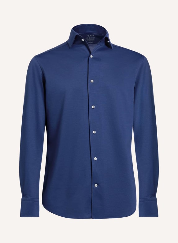 BOGGI MILANO Jersey-Polohemd Regular Fit BLAU