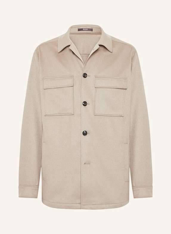 BOGGI MILANO Overjacket aus Cashmere BEIGE