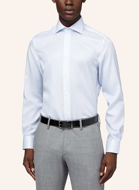 BOGGI MILANO Hemd Slim Fit HELLBLAU