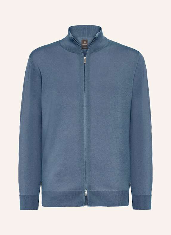 BOGGI MILANO Strickjacke BLAU