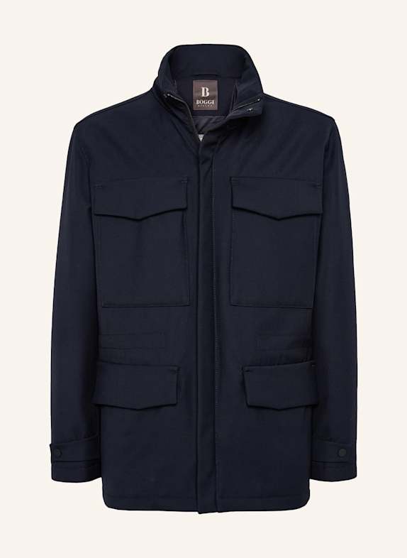 BOGGI MILANO Field Jacket In Padded Technical Fabric BLAU