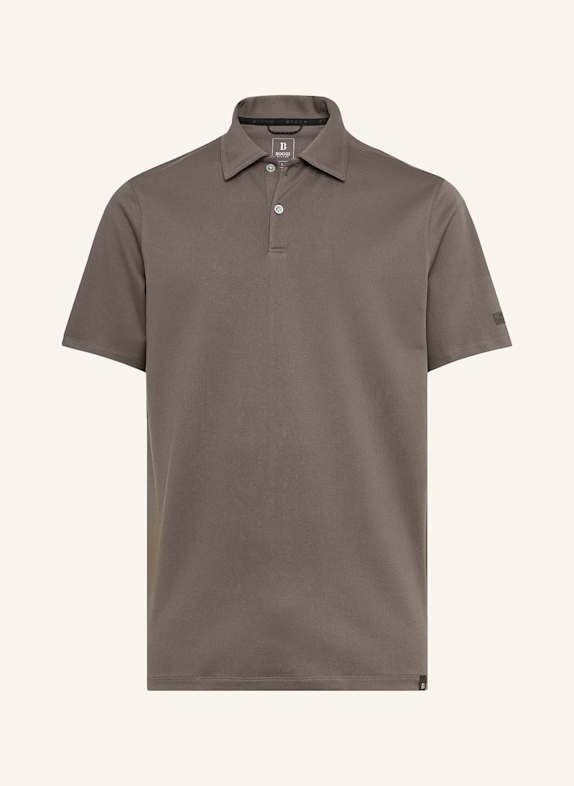 BOGGI MILANO Piqué-Poloshirt DUNKELGRAU