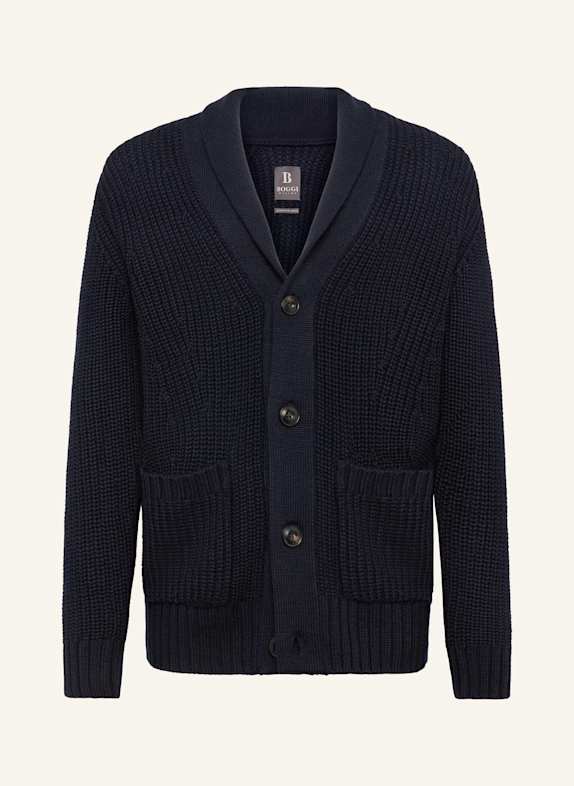 BOGGI MILANO Strickjacke BLAU