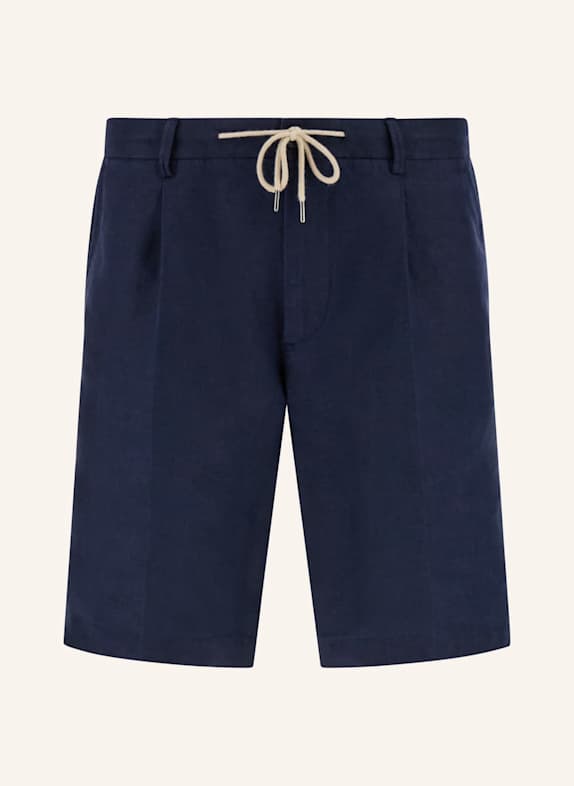 BOGGI MILANO Leinenshorts BLAU