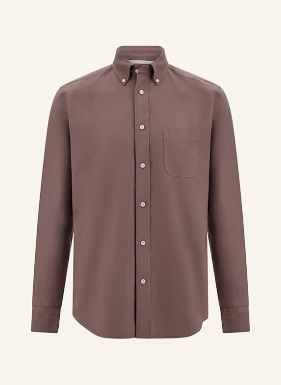 BOGGI MILANO Regular-Fit Oxford Shirt GRAY