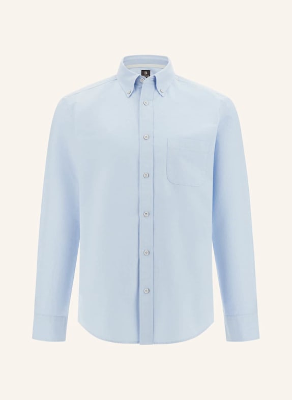 BOGGI MILANO Regular-Fit Oxford Shirt LIGHT BLUE