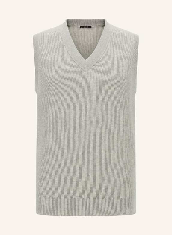 BOGGI MILANO Pullunder GRAU
