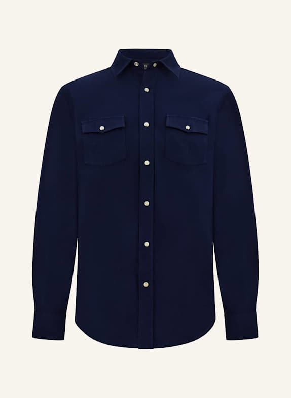 BOGGI MILANO Hemd Regular Fit BLAU