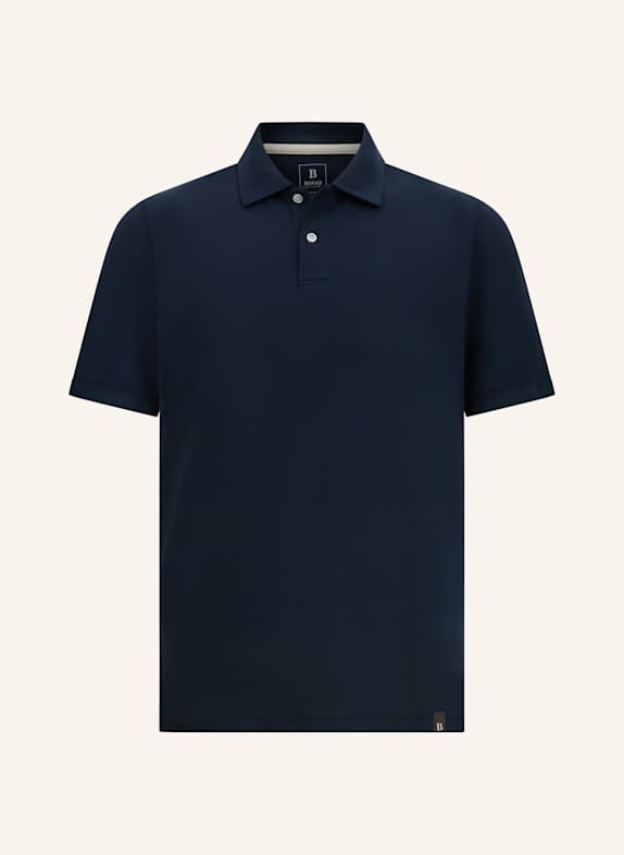 BOGGI MILANO Piqué-Poloshirt BLAU