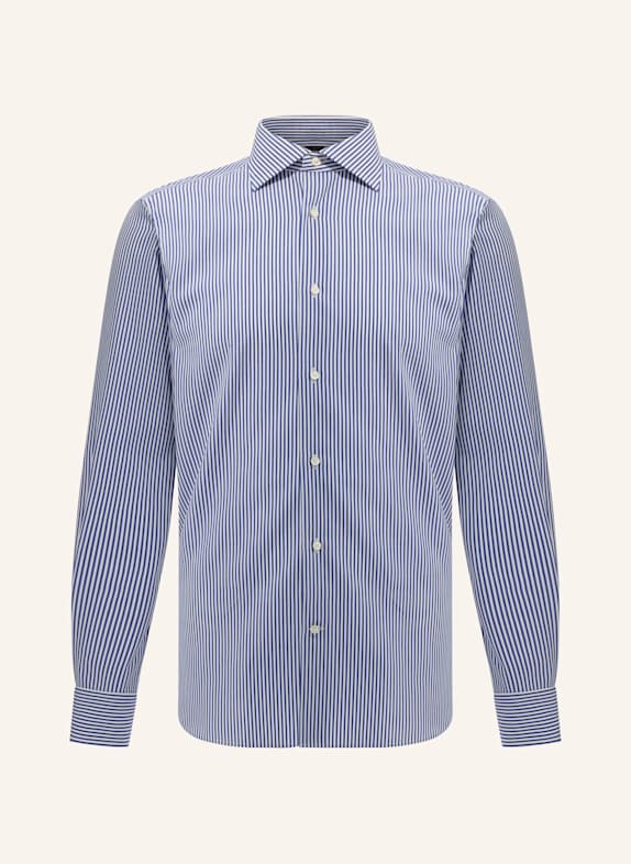 BOGGI MILANO Hemd Regular Fit BLAUW