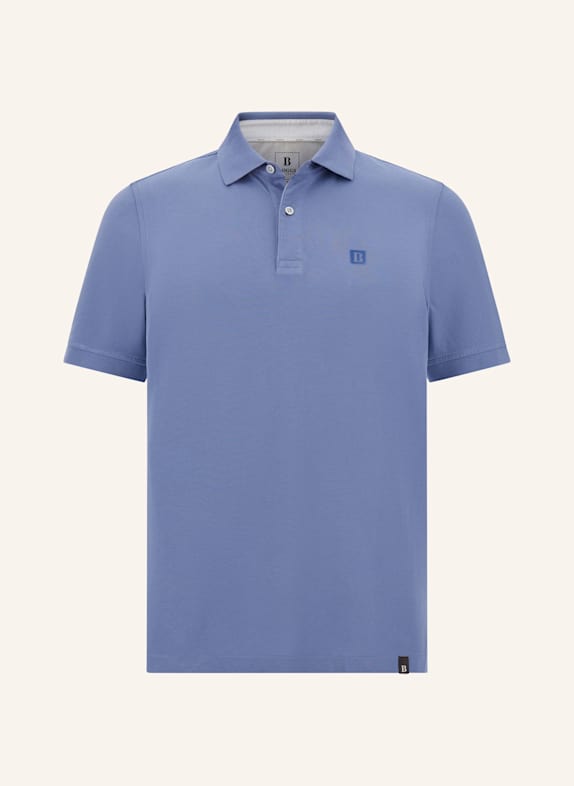 BOGGI MILANO Piqué-Poloshirt HELLBLAU