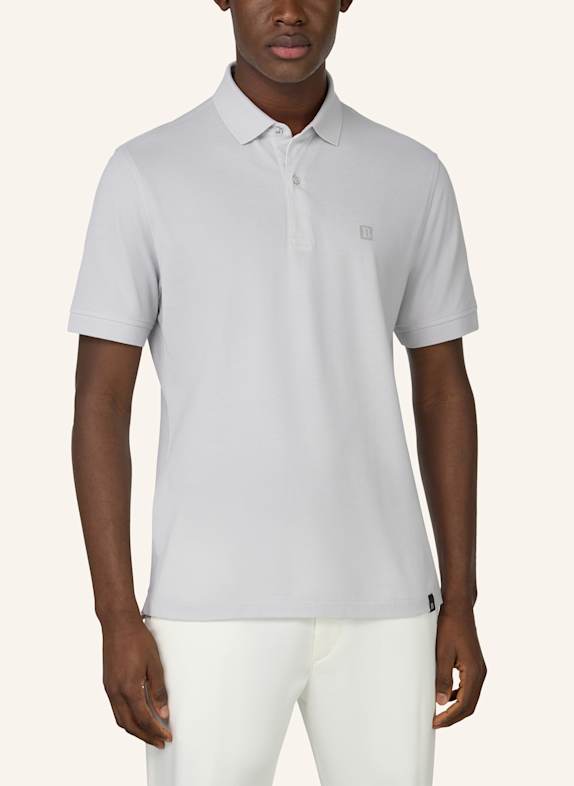 BOGGI MILANO Piqué-poloshirt WIT