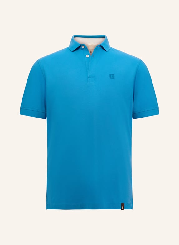 BOGGI MILANO Piqué-Poloshirt BLAU