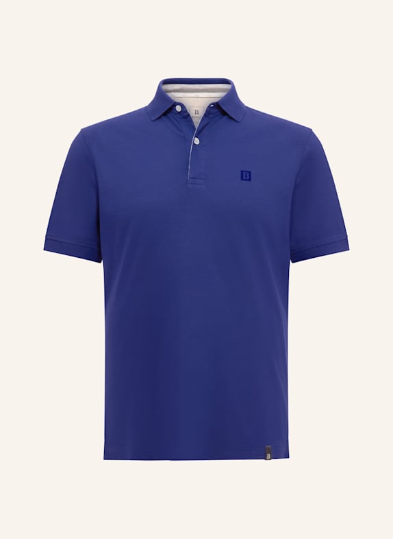 BOGGI MILANO Piqué-Poloshirt BLAU