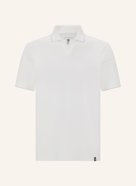 BOGGI MILANO Piqué-Poloshirt WEISS