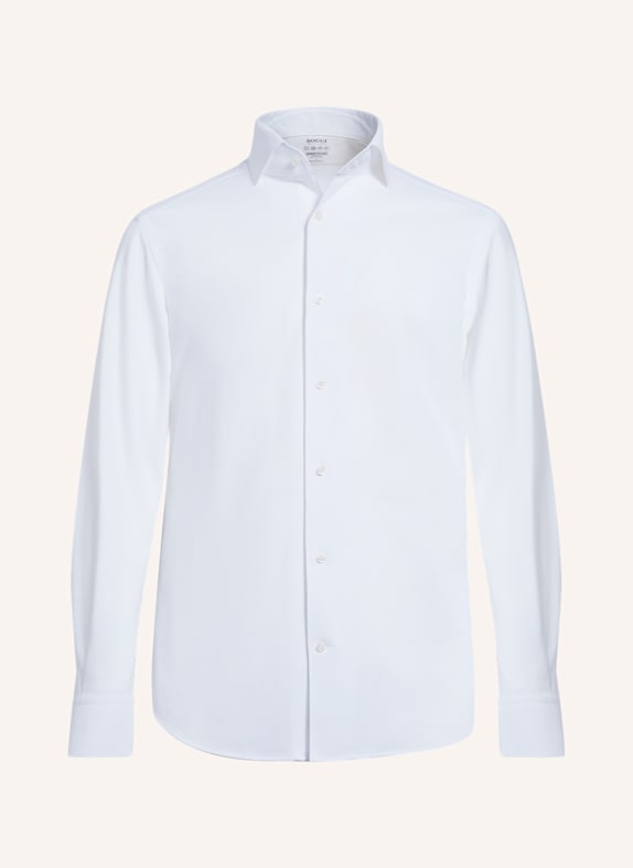 BOGGI MILANO Jerseyhemd Regular Fit WEISS