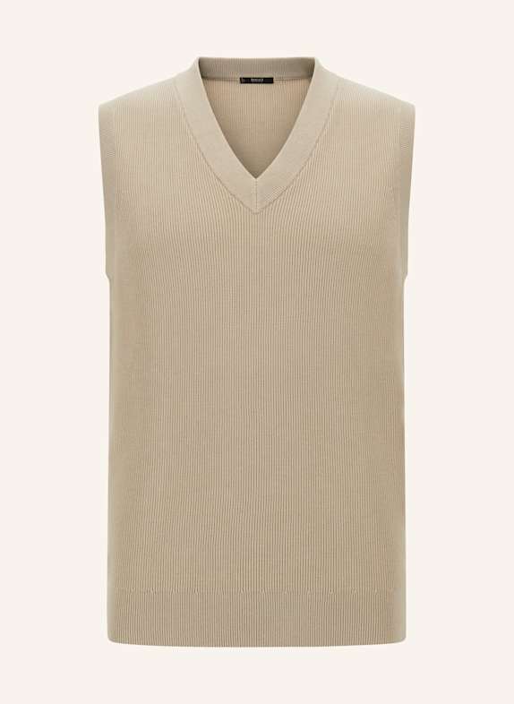 BOGGI MILANO sleeveless sweater BROWN