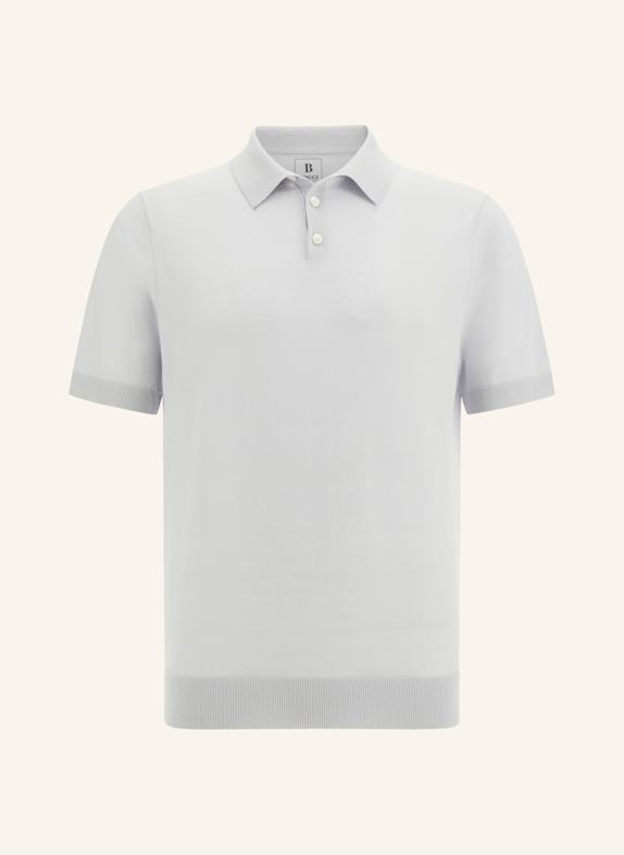 BOGGI MILANO Knit polo shirt GRAY