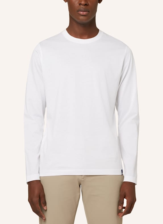 BOGGI MILANO T-shirt met lange mouwen WIT