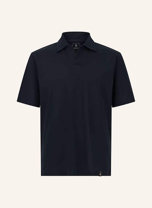 BOGGI MILANO Piqué-Poloshirt BLAU