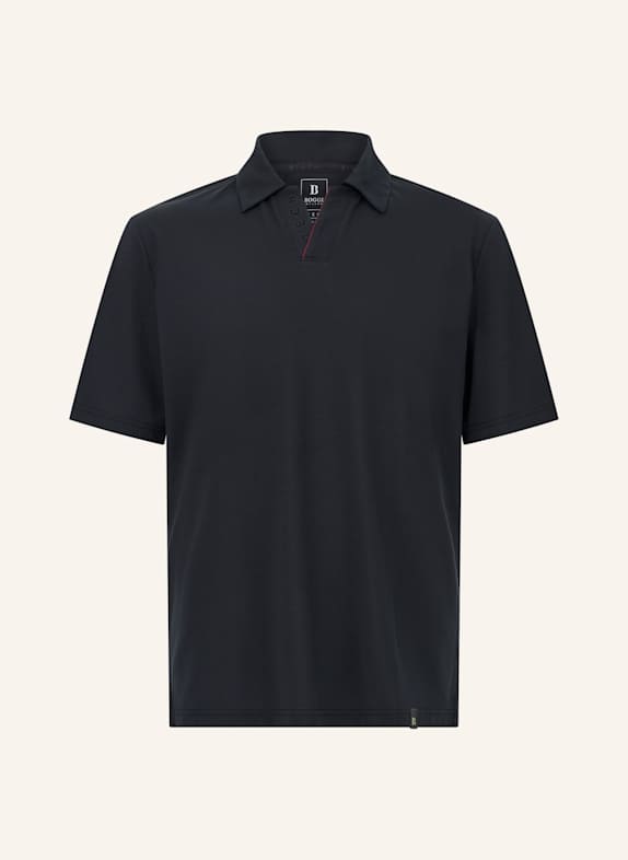 BOGGI MILANO Piqué-Poloshirt SCHWARZ