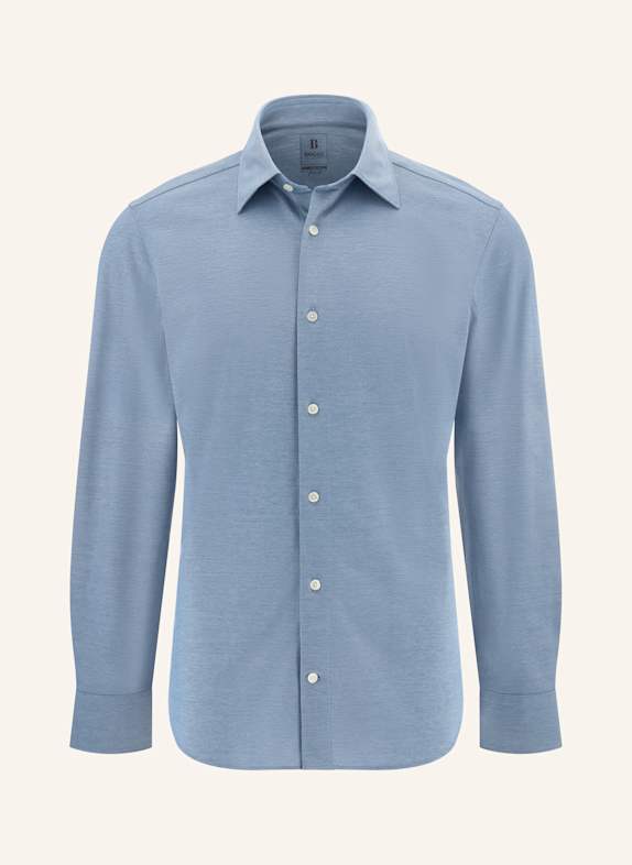 BOGGI MILANO Jerseyhemd Regular Fit HELLBLAU