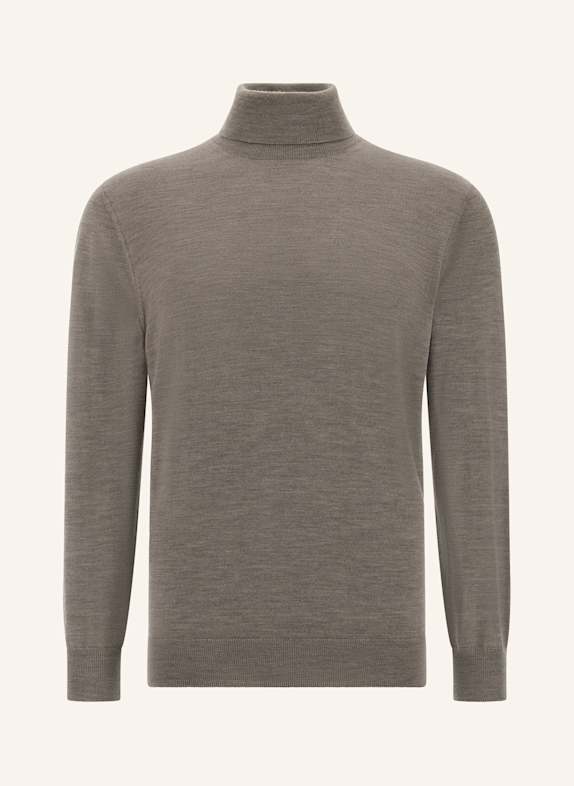 BOGGI MILANO Rollkragenpullover BEIGE